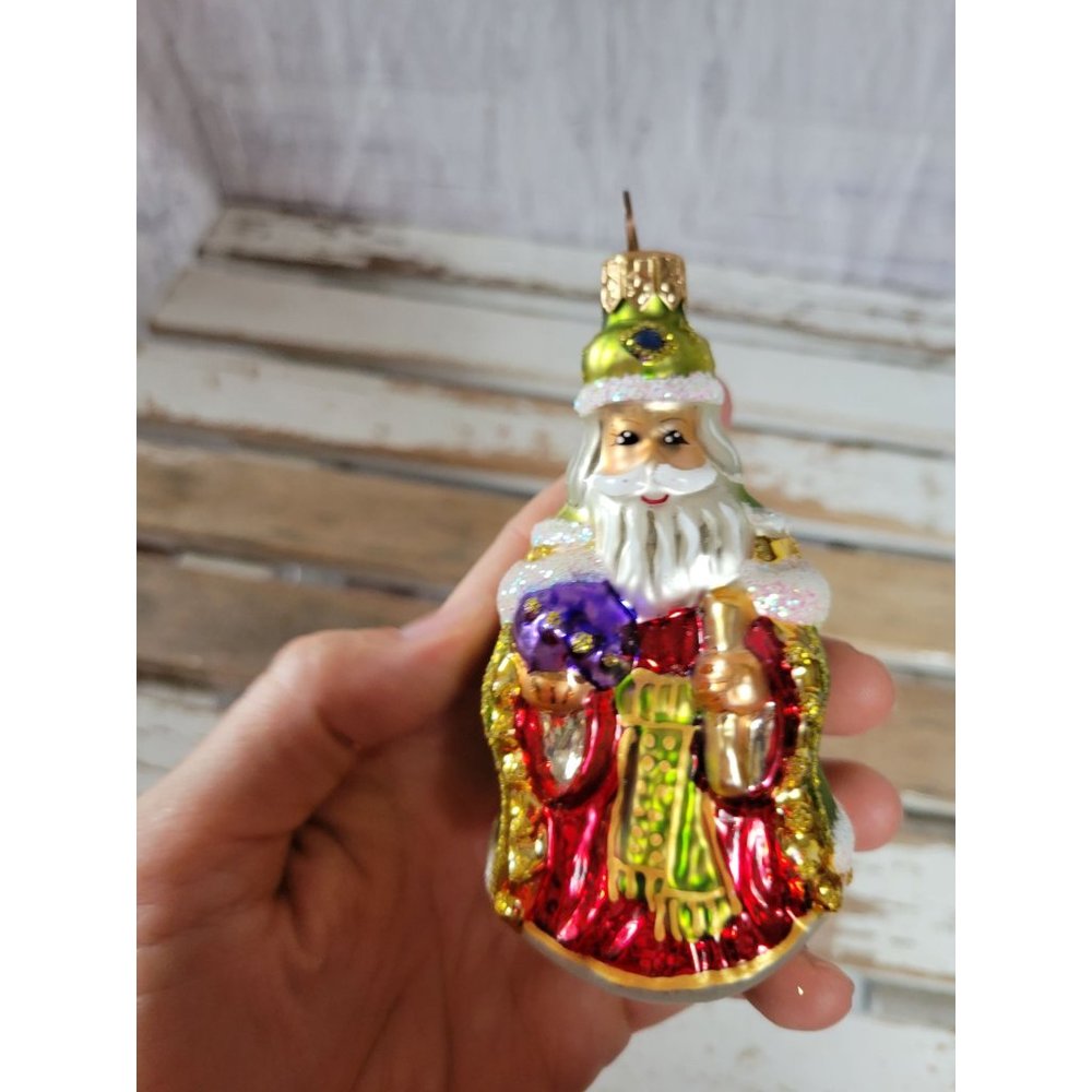 Radko westminster green Santa Bishop ornament Xmas holiday‎ tree